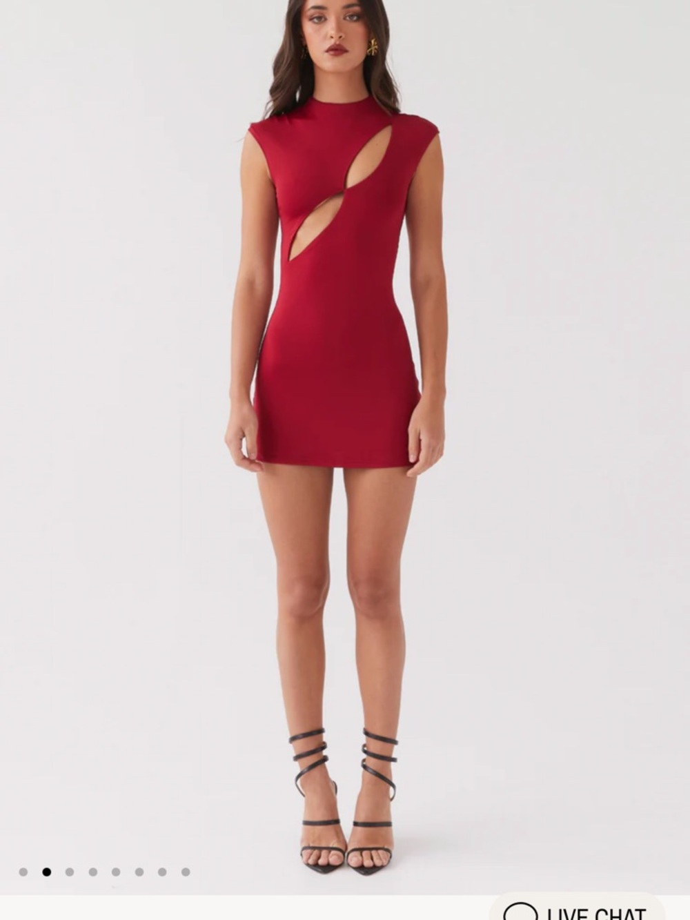 PepperMayo Special Affair Mini Dress - Berry size 8